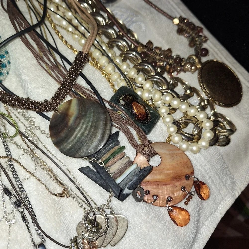50 Bundle Mixed Fashion Jewelry Earrings Bracelets Necklaces Unlisted Boho Style